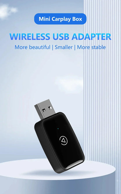 Mini CarPlay Box for Audi, Mercedes, Volvo, Volkswagen – Bluetooth Wireless Android Auto, Charging, Siri & iOS 15 Support