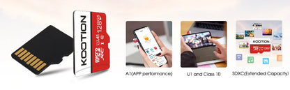KOOTION Micro SD Memory Card – 32GB/64GB/128GB Class 10 TF Card for Phone & Computer