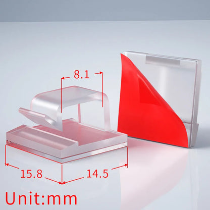 20/50/100PCS Transparent Adhesive Cable Clamps – Organizer Clamps for Office & Home Use