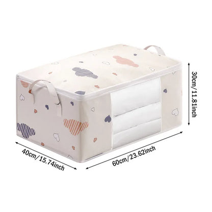 Big Capacity Storage Bag – 4/2/1PCS Moisture & Dust-Proof Organizer for Quilts, Clothes, Duvets, Blankets, and Luggage