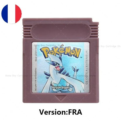 GBC Pokémon Game Cartridge Bundle – Red, Blue, Crystal, Gold, Silver, Yellow & Green, Multi-Language