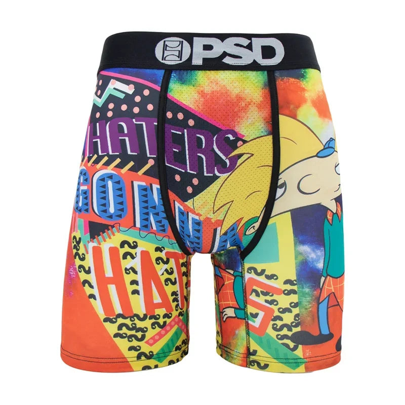 Sexy Men's Printed Boxer Shorts – Breathable Fashion Underwear & Innerwear