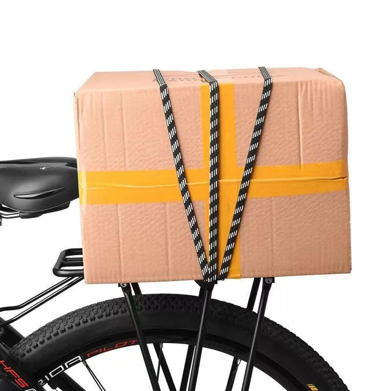 Elastic Bicycle Luggage Carrier Straps with Buckle & Hook – Mountain Bike Rack Rope Belt Accessories
