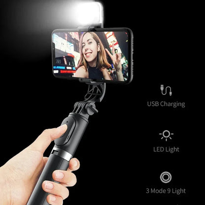 VRIG TP-08 TP-06 Aluminum Alloy Tripod Selfie Stick – 360° Rotatable with Cold Shoe Mount & 1/4" Screw, 1.5kg Load Capacity