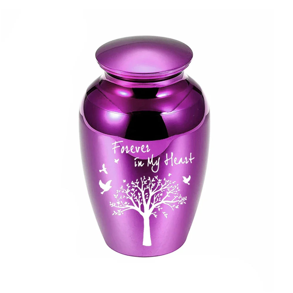 Tree of Life Small Urn for Human Ashes – Mini Keepsake Memorial Urn for Sharing Ashes