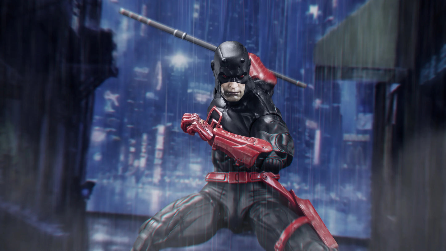 FlefToys Marvel Daredevil Action Figure — 8" Classic Red Shadowland Reborn Black, Devil Defenders Matt Murdock Legends In Stock