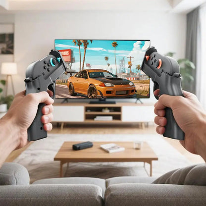 Switch2 Game Gun Controller – Left & Right Shooting Stock with Anti-Slip Grip for NS2