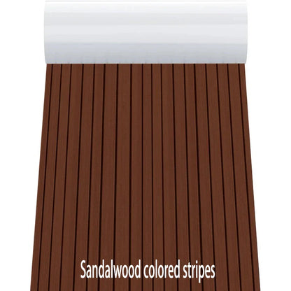 2400×450×6mm EVA Foam Boat Flooring — Faux Teak Decking Sheet Pad in 4 Colors for Boat, Marine, Yacht & RV Deck Mat