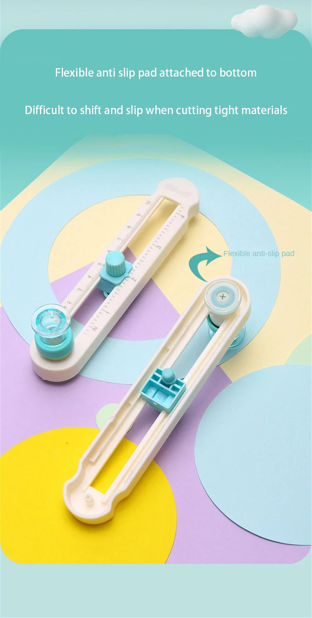 360° Adjustable Round Cutting Knife – DIY Compass Circle Cutter for Scrapbooking & Paper Crafts