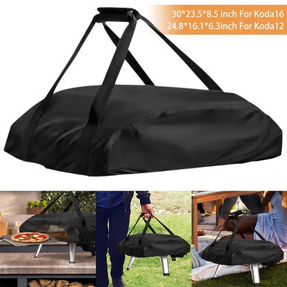 Waterproof Pizza Oven Cover for Ooni Koda 12 and 16 - 420D Oxford Fabric, Dustproof BBQ Accessory