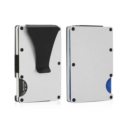 RFID Blocking Metal Wallet – Slim Aluminum Credit Card Holder & Money Clip for Business and ID, 2024 All Colors