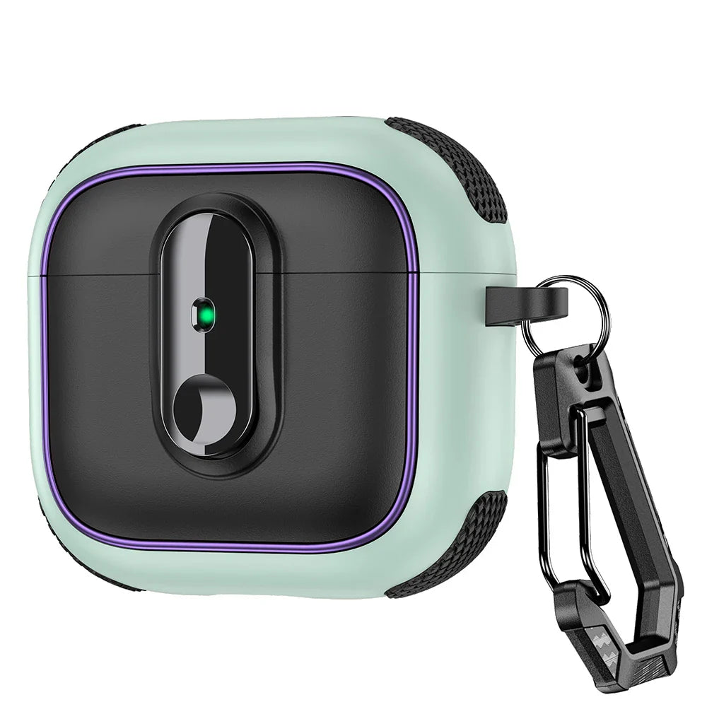 Armor Lock Earphone Case for AirPods – Shockproof TPU & PC Cover for AirPods 1, 2, 3, 4 & Pro 2, 2nd & 4th Gen