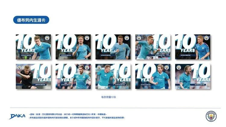 Daka 2024-2025 Football Trading Cards – Manchester City, Juventus, AC Milan, Inter Milan Official Box Gift