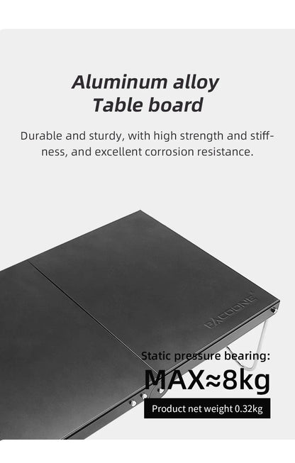 Portable Foldable Camping Table – Ultralight MDF Mini Coffee Table for Outdoor Hiking & Picnic Use