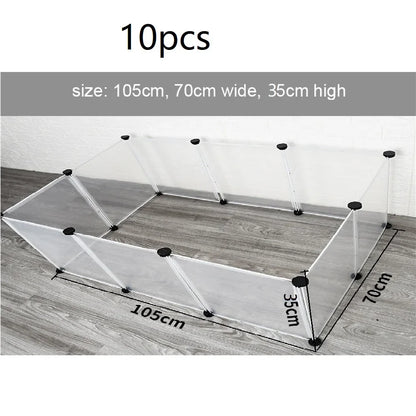 DIY Foldable Pet Playpen – Combined Cage Yard Fence for Dogs, Cats, Kittens, Rabbits, Guinea Pigs, Bunnies & Hedgehogs