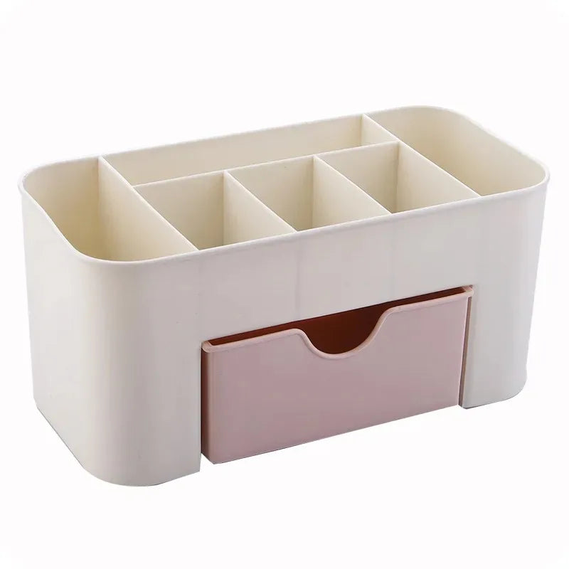 Nail Art Plastic Organizer Container – Gel Polish Remover, Cleaning Cotton Pad & Swab Storage Case – Decoration Accessories Tool