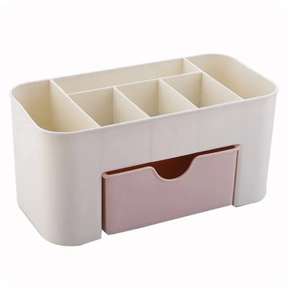 Nail Art Plastic Organizer Container – Gel Polish Remover, Cleaning Cotton Pad & Swab Storage Case – Decoration Accessories Tool