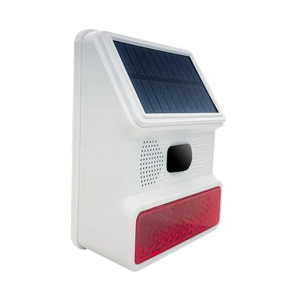 IP65 Waterproof Wireless Solar Strobe Siren Alarm – 433MHz Security for WiFi & GSM Home Alarm System