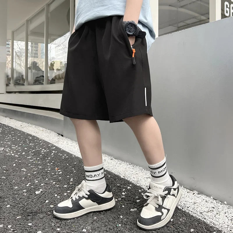 Men's Summer Sports Shorts - Quick-Dry Breathable Ice Silk Running Gym & Beach Shorts