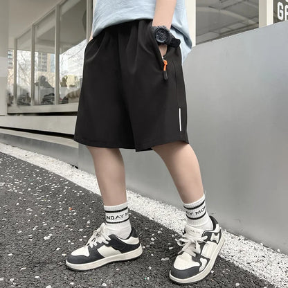 Men's Summer Sports Shorts - Quick-Dry Breathable Ice Silk Running Gym & Beach Shorts