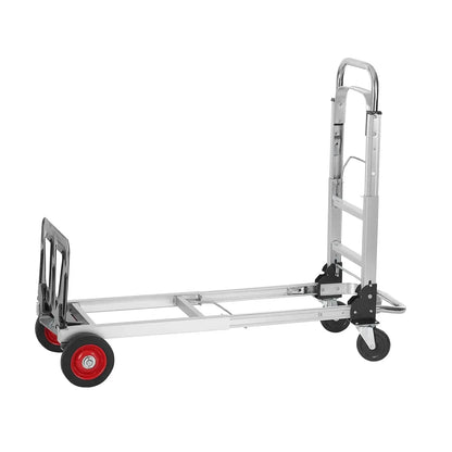Aluminum Folding Hand Truck – 2-in-1 Heavy Duty Collapsible Cart with 400lbs Capacity