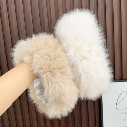 Fashion Fluffy Faux Fur Winter Hat – Women’s Warm Ear Protection Ski & Snow  Headband Cap