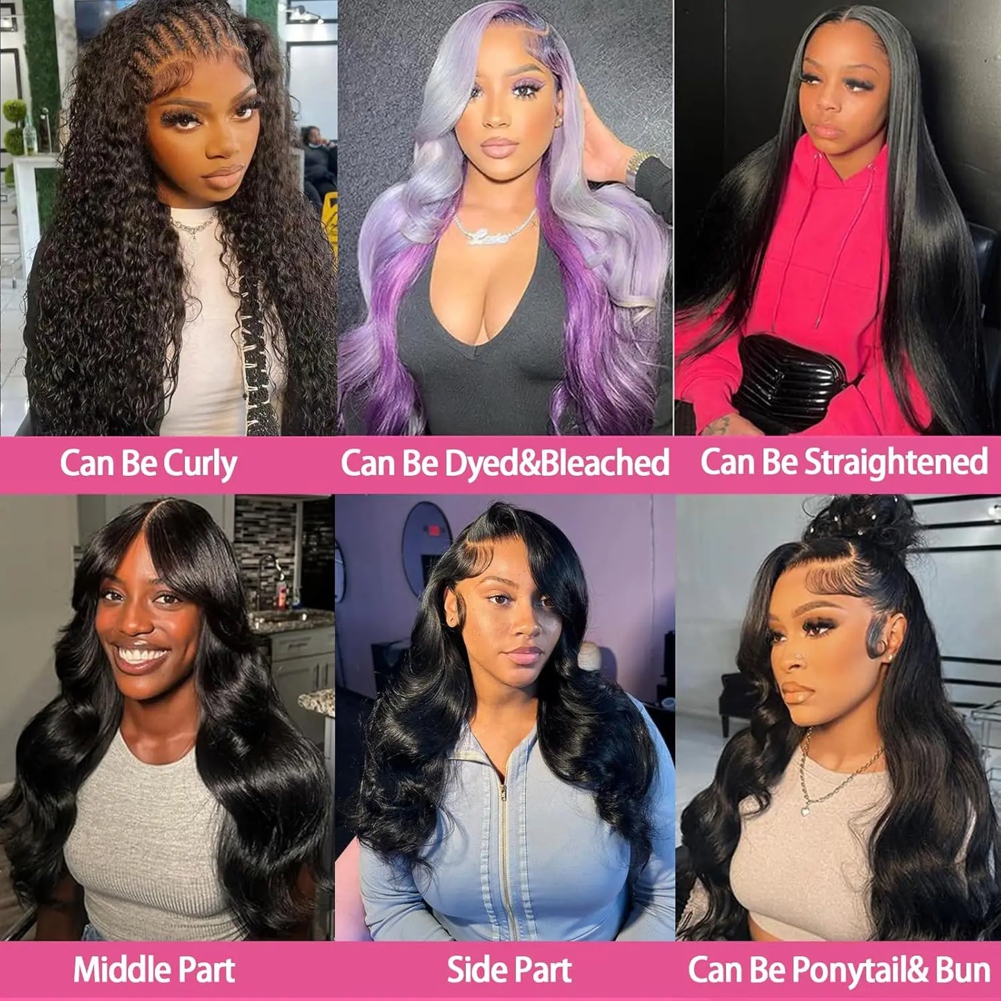 Body Wave Lace Front Wig – 13x4 & 13x6 Pre-Plucked Human Hair, 32-36 Inch, 200% Density with Baby Hair for Women