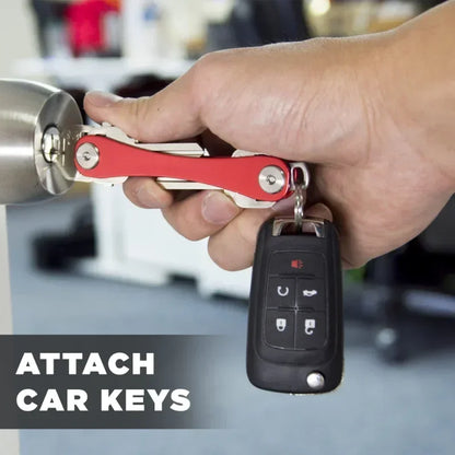 EDC Key Holder & Organizer – Key Carrier with Ring Attachment Loop, Smart Keychain Accessories
