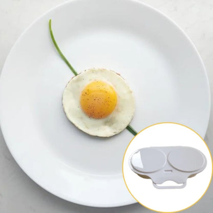 Food Grade Plastic Microwave Egg Steamer - Convenient Cooking Mold and Egg Poacher, Kitchen Gadget for Fried Eggs