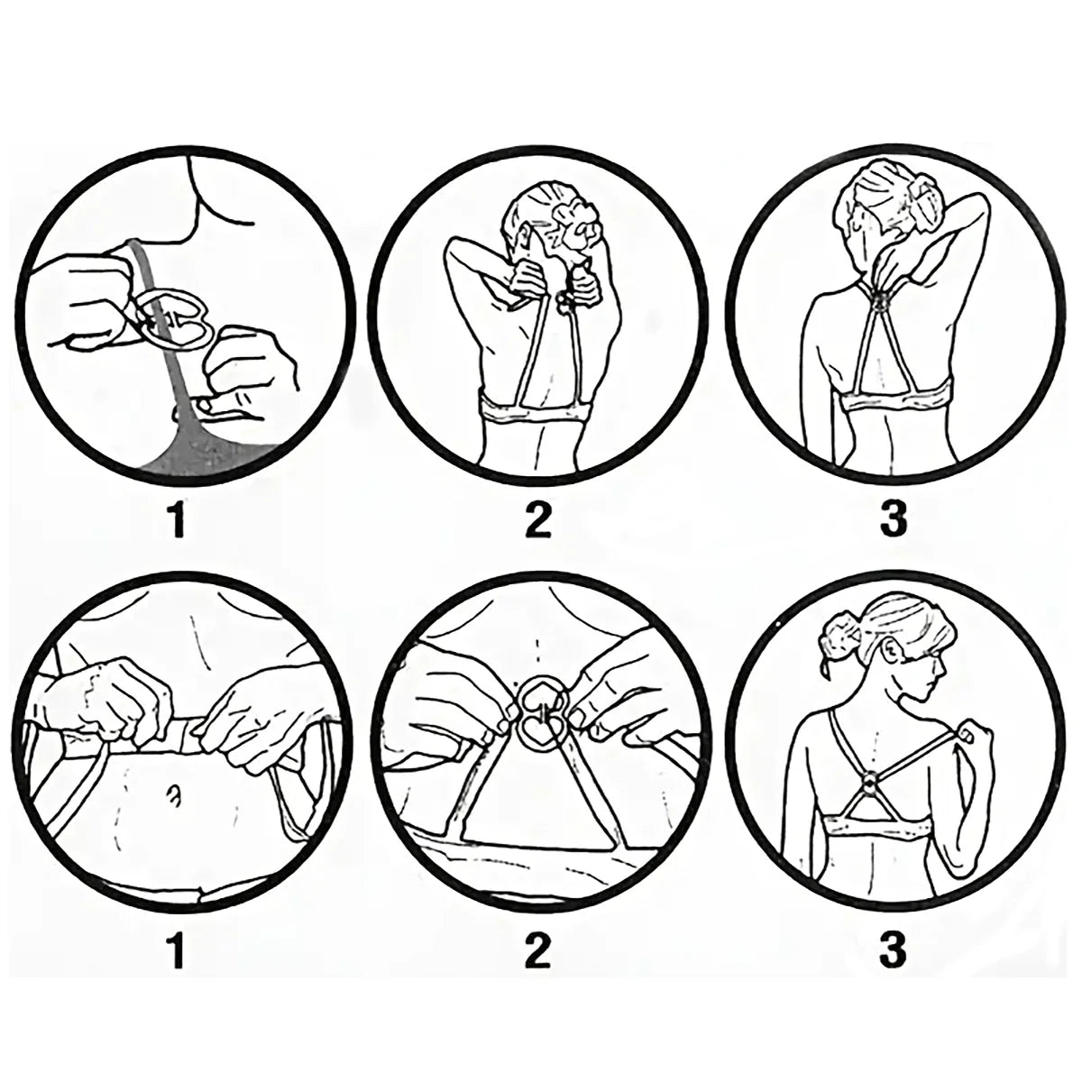 4-Color H-Shaped Anti-Slip Bra Strap Buckles – Cross Strap Underwear Accessories