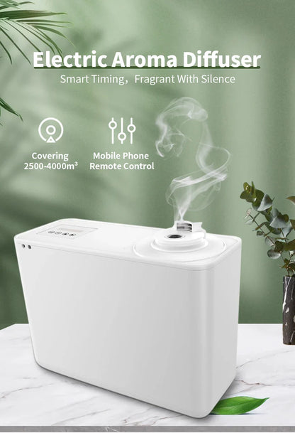 4000m³ Electric Aroma Diffuser – 800ML Essential Oils Air Freshener for Home, HVAC Room Fragrance & Flavoring