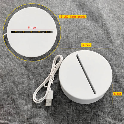 Creative LED Night Light with USB Message Board