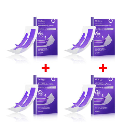 Purple Teeth Whitening Strips - Stain Removal, Plaque Cleaning & Brightening Dental Care Kit