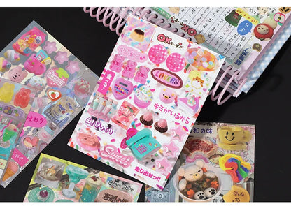 MINKYS 45 Sheets Retro Decorative Stickers – Laptop, Kpop, Toploader, Photocard Sticker Book, Kids Gift & School Stationery