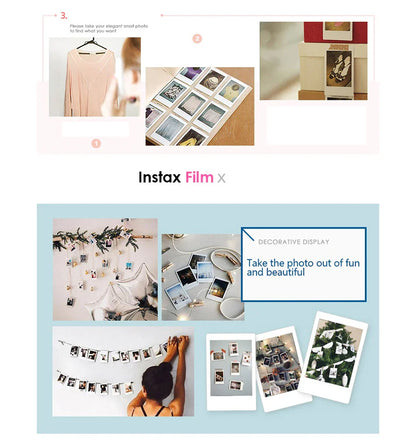 Fujifilm Instax Mini White Edge Film – 10/20 Sheets for Mini 11, 9, 8, 25, 50s Instant Cameras