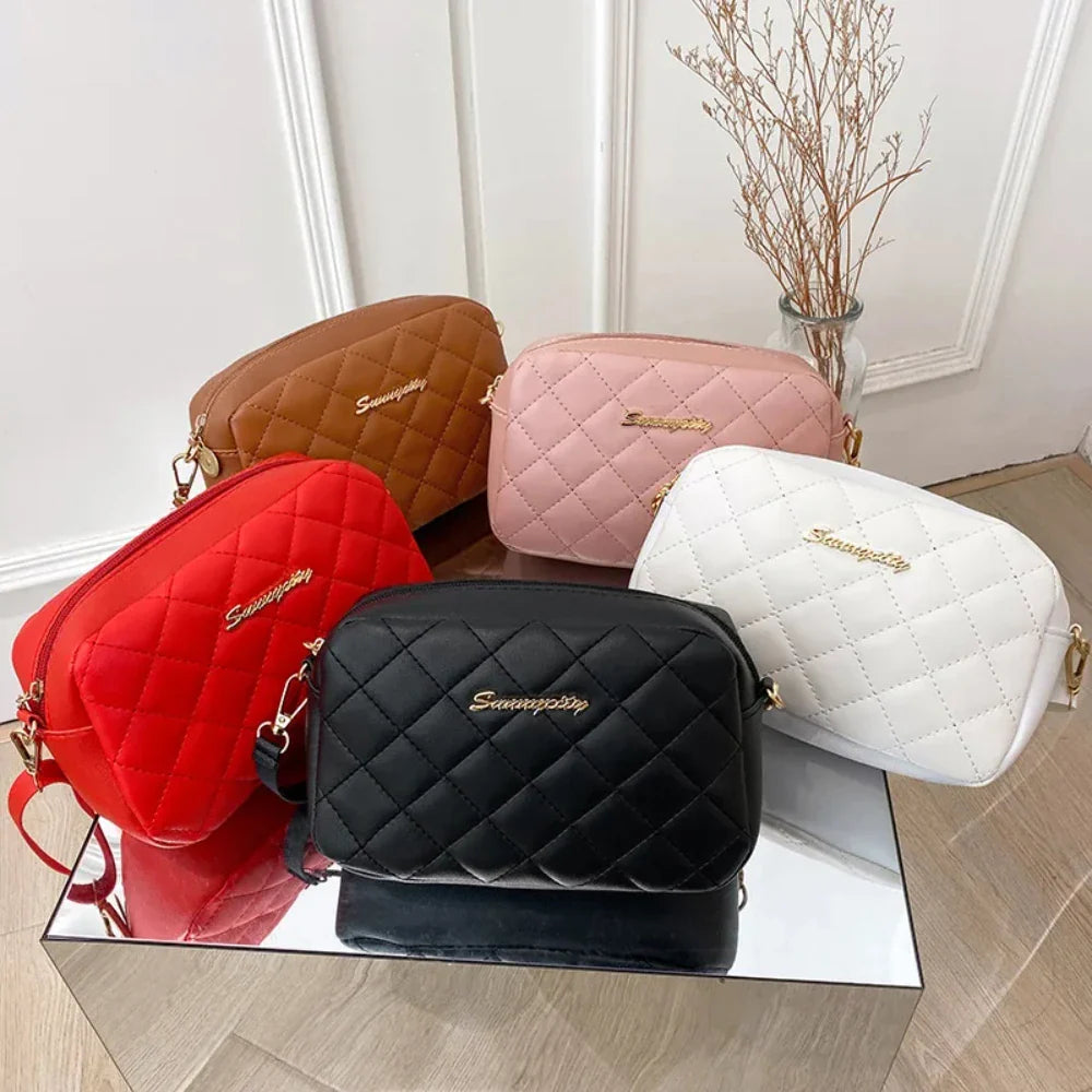 2024 Tassel Small Messenger Bag for Women - Trendy Embroidery Camera Shoulder Bag with Chain Crossbody Style