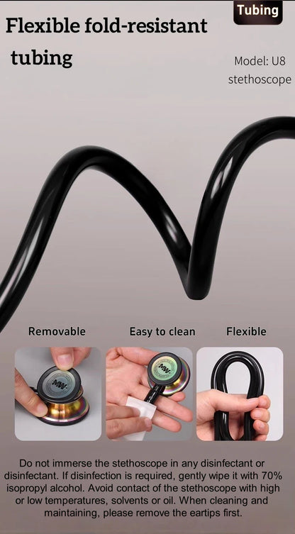Professional Double-Sided Stethoscope — Medical Cardiology Stethoscope for Doctors and Nurses, Portable Medical Equipment
