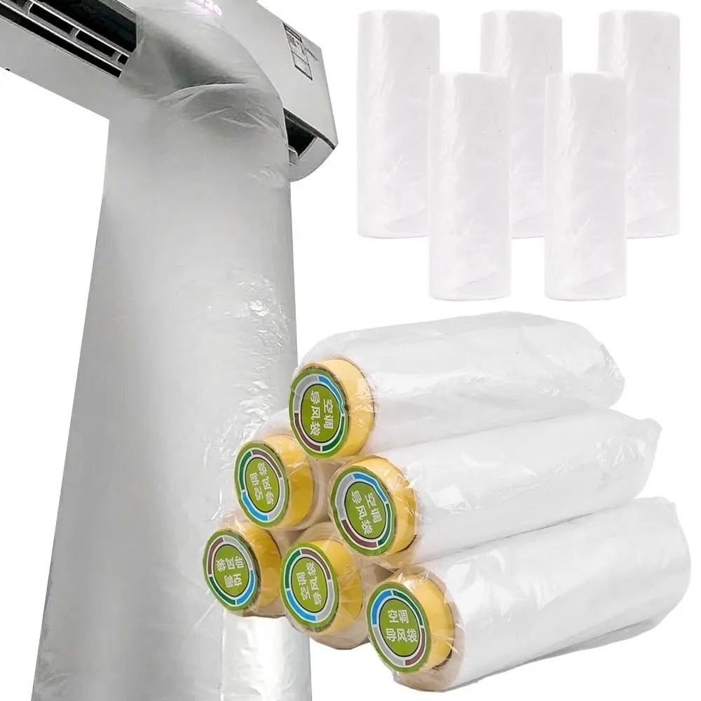 Summer Cooling Air Guide Bag — Extended Flexible Plastic Blowing Pipe for Air Conditioning, 8/10/12/16m Home Accessory