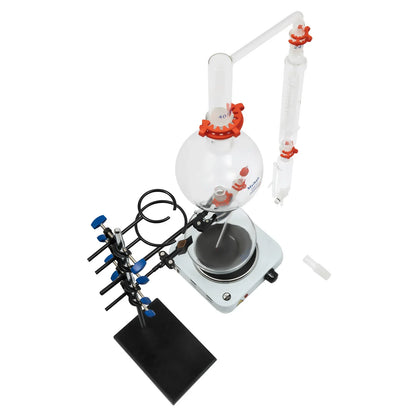 High Efficiency Lab Distillation Kit – 1000W Electric Stove, Safe Heating & Stable Design for Liquid Separation