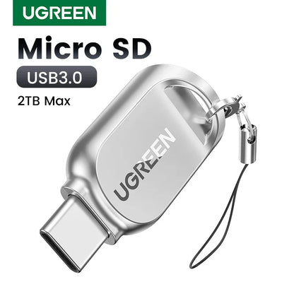 UGREEN USB-C to Micro SD/TF Card Reader – USB 3.0 OTG Adapter for Laptop, PC, Tablet & Phone (Windows/MacOS)