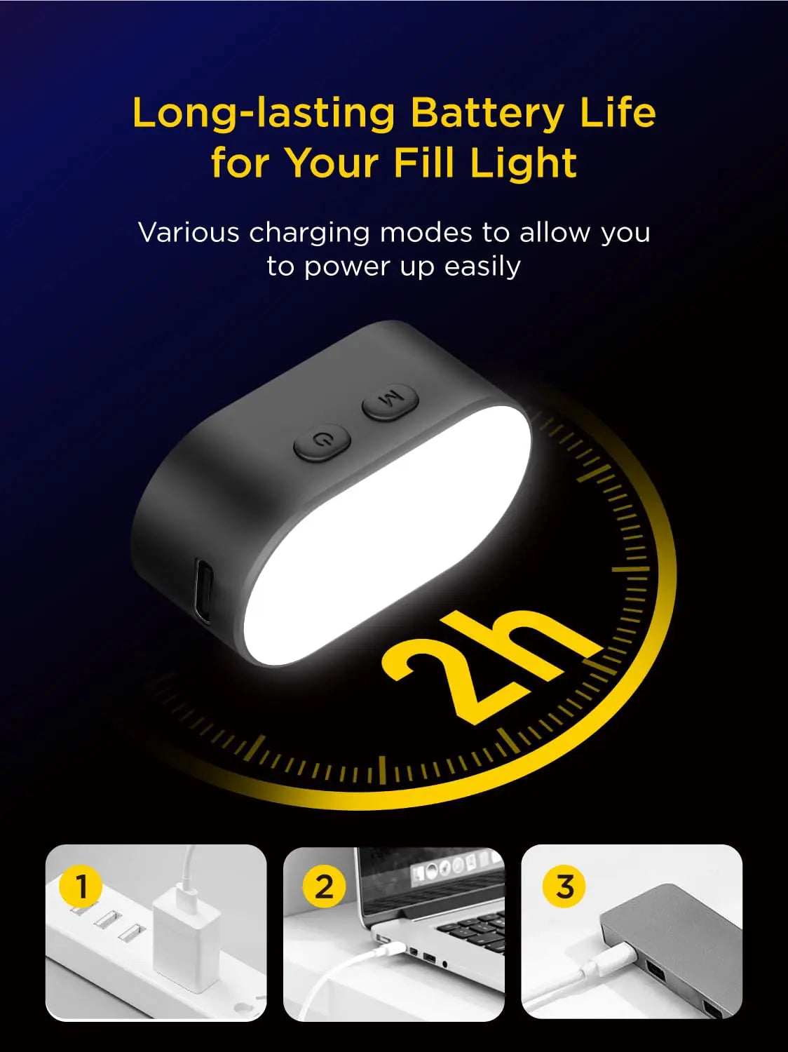 AOCHUAN RGB Magnetic LED Fill Light – Adjustable Brightness & Colors for Phone, Selfie, Live, & Video Photography