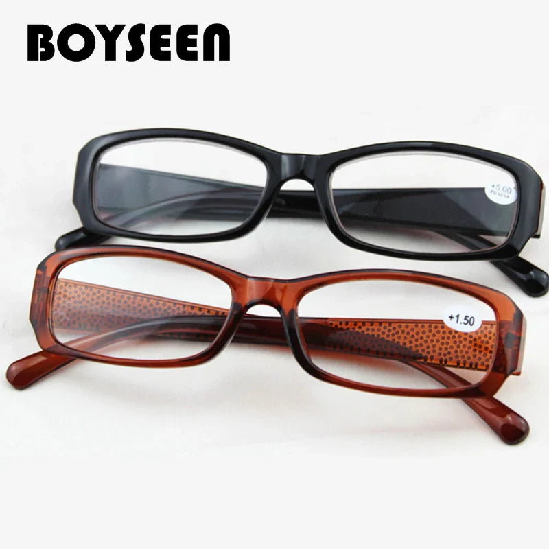 High Power Reading Glasses +400/+450/+500/+550/+600 – Unbreakable Presbyopic Eyewear for Farsighted Users