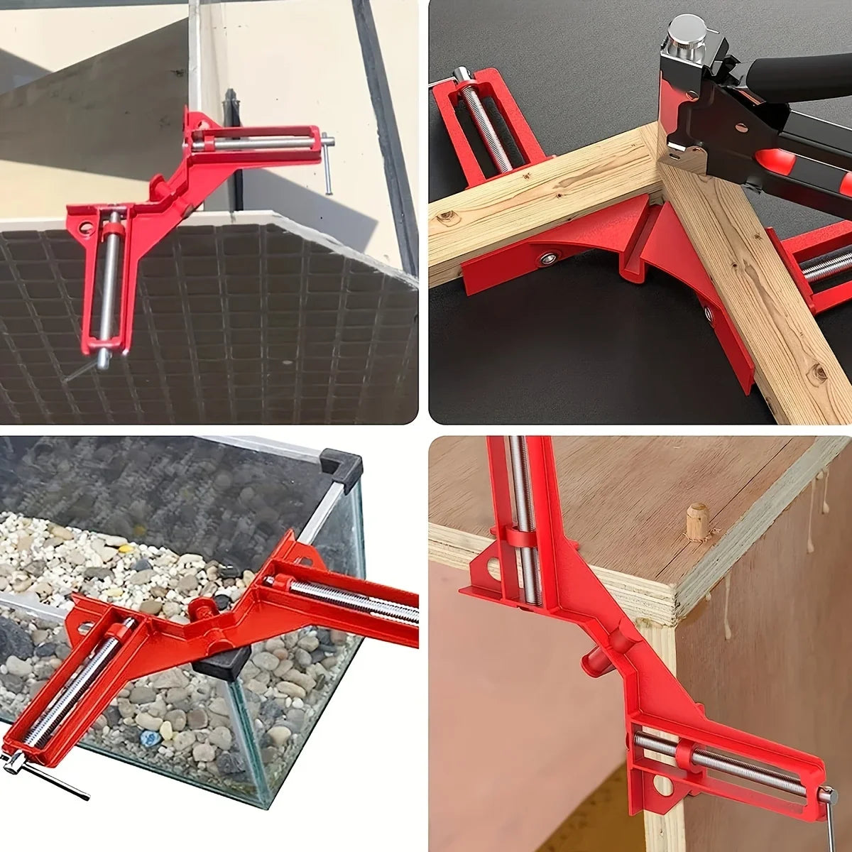 Right Angle Clamp – 90 Degree Corner Clamp for Picture Frames, Glass, DIY Woodworking Hand Tools