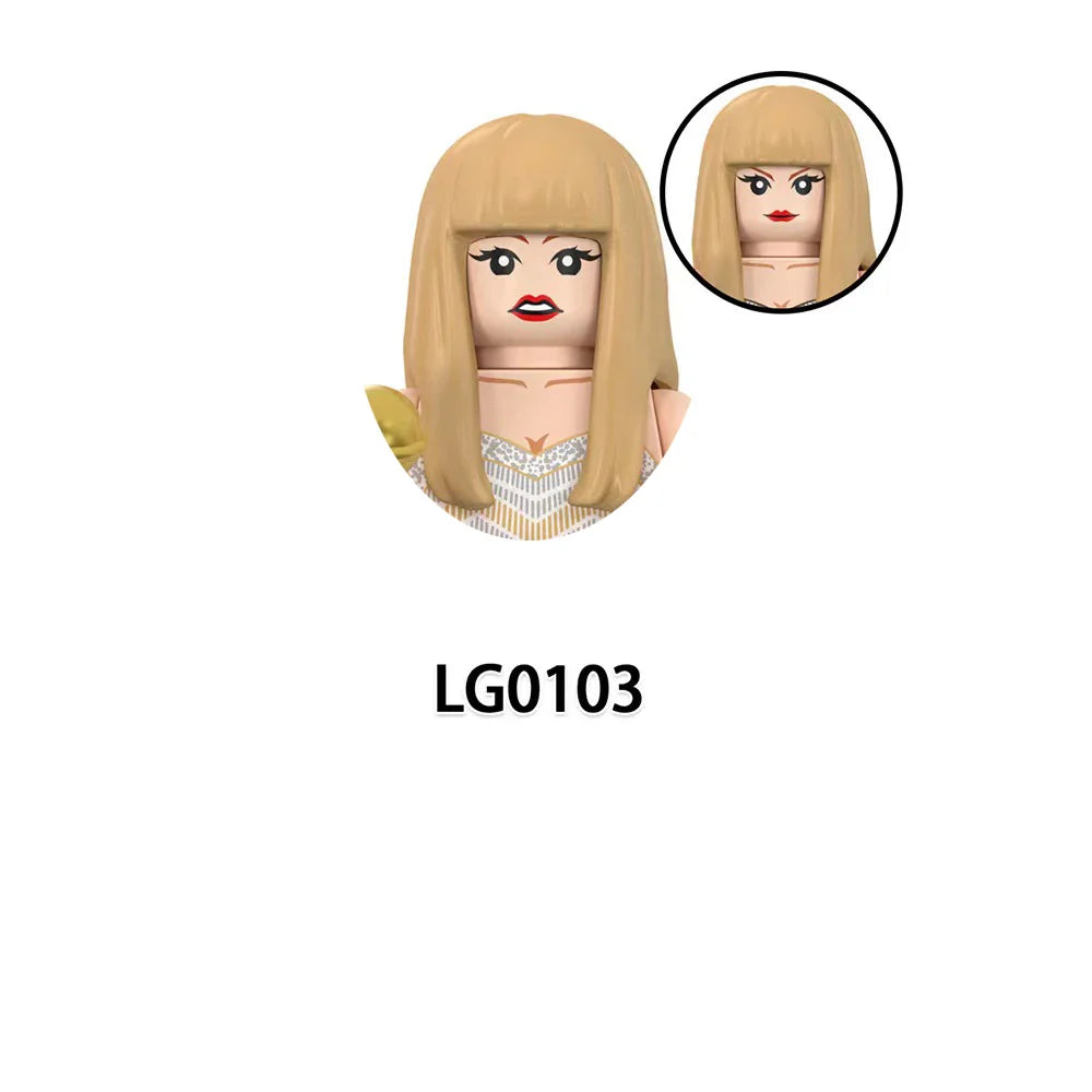 LG1015 Girls Building Blocks Princess Mini Dolls – Cute Kawaii Assemble Bricks Action Figures Kids Christmas Toy