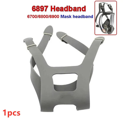6897 Replacement Headband Strap for 3M 6700/6800/6900 Respirator – Durable Rubber, Four-Point Fix
