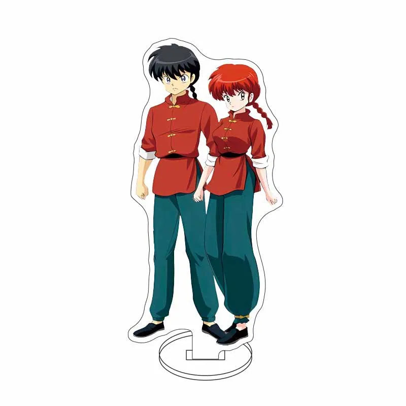 Ranma 1/2 Acrylic Stand Figure — 15cm Tendou, Akane, Hibiki & Ryoga Anime Model Plate, Cartoon Doll for Bedroom Display