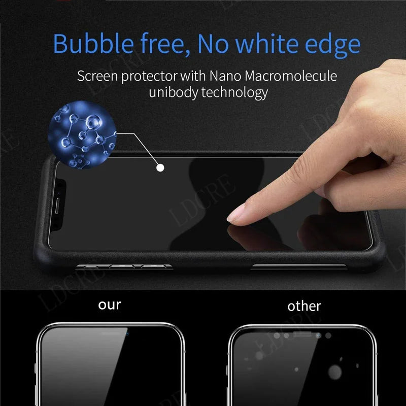 4 Pack Samsung Galaxy A52 Screen Protector – 9H Tempered Glass Full Cover with Strong Adhesive