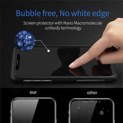 4 Pack Samsung Galaxy A52 Screen Protector – 9H Tempered Glass Full Cover with Strong Adhesive