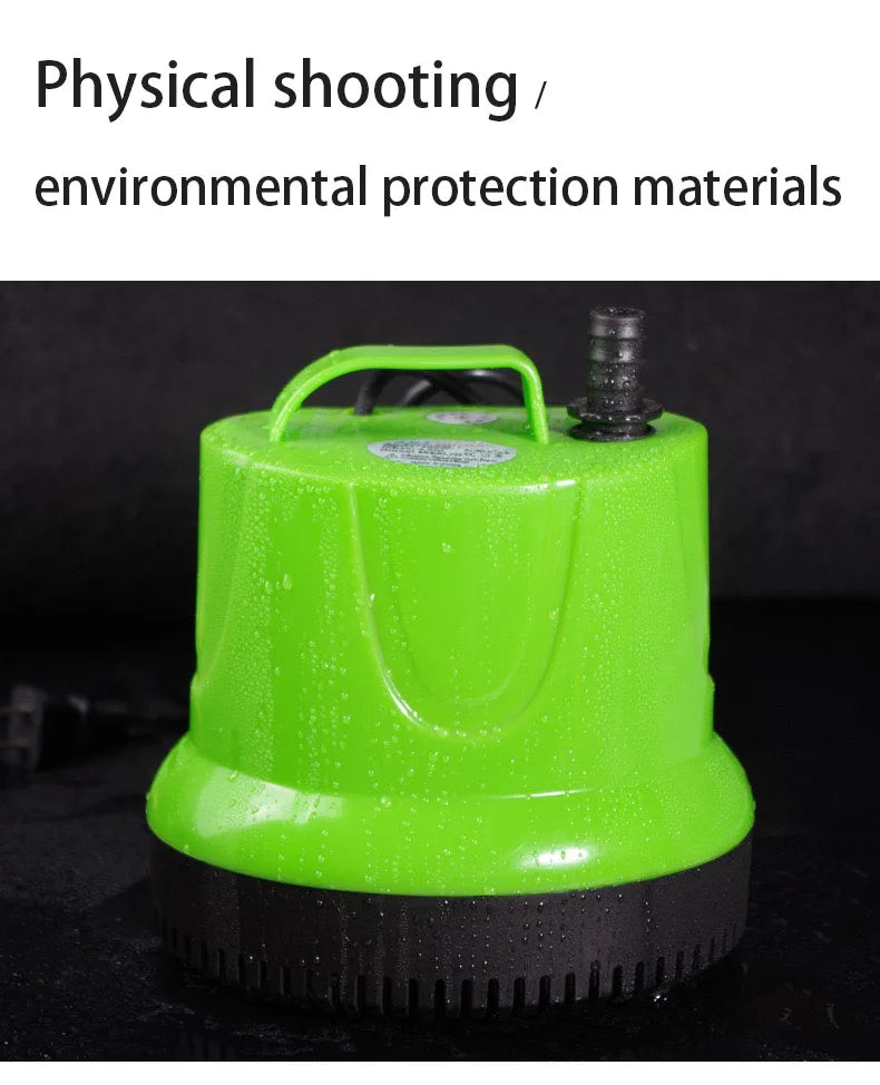 Submersible Water Pump – Ultra-Quiet for Fish Tanks, Ponds, Hydroponics, Fountains, 6W-100W, 110V-220V