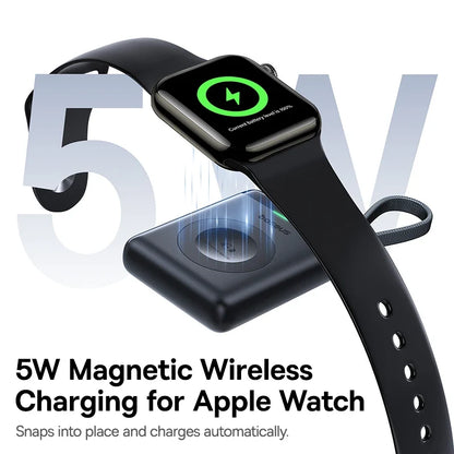 Baseus Magnetic Apple Watch Charger - 5W USB-C Wireless Charging Cable for Watch Series S1-S10, SE, SE2 & Ultra 2